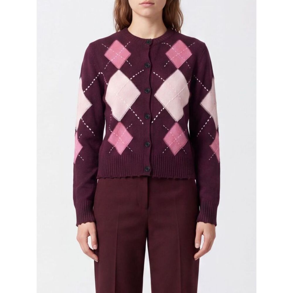 Pinko Women Pinko Argyle Wool And Cashmere Cardigan